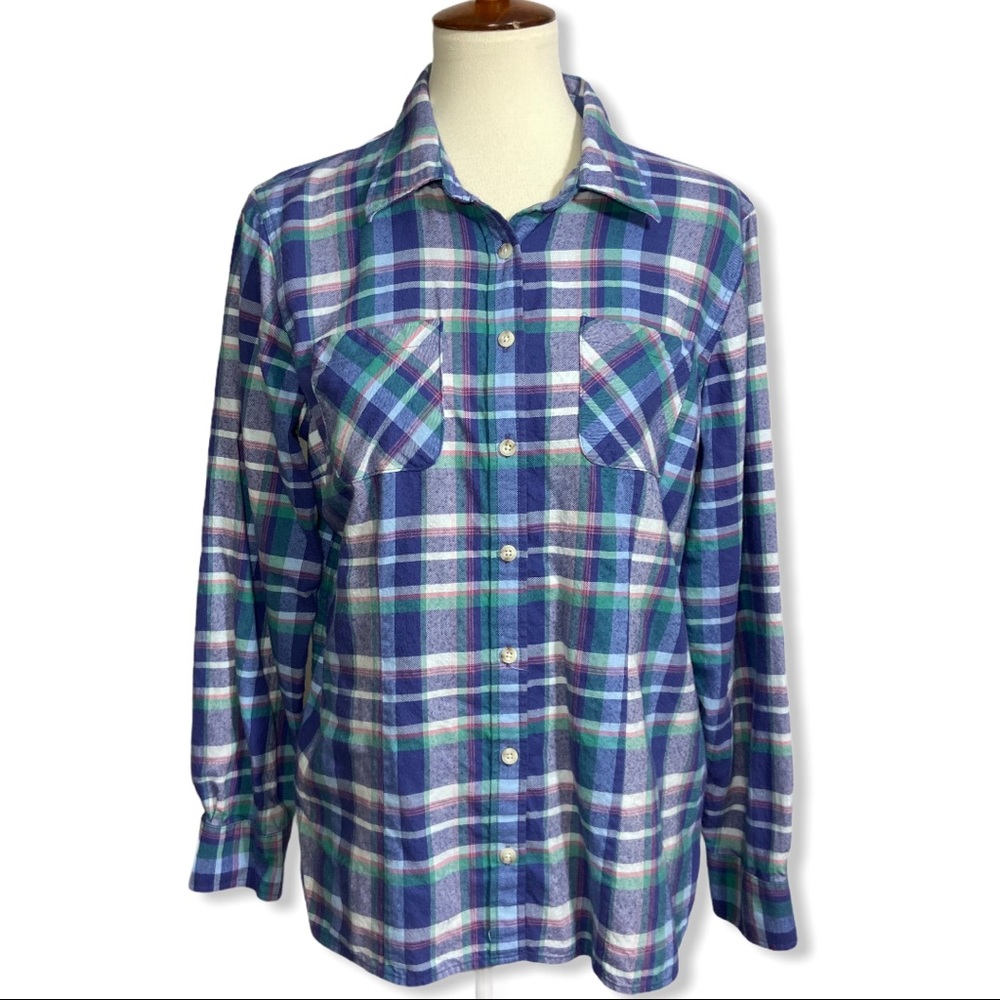 LL Bean Plaid Button Down